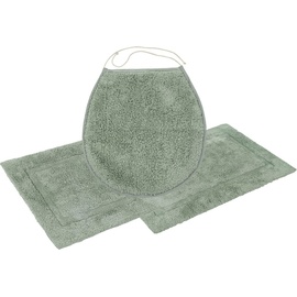 OTTO products Badematte »Leni«, Höhe 14 mm, rutschhemmend beschichtet, fußbodenheizungsgeeignet-schnell trocknend-strapazierfähig, grün