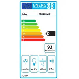 Balay Unterbauhaube 60 cm Weiß