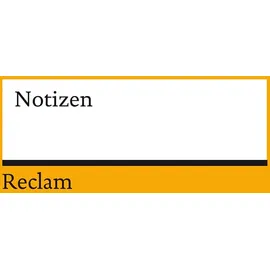 Reclam Philipp Jun. Notizbuch Reclam blanko A6 Orange
