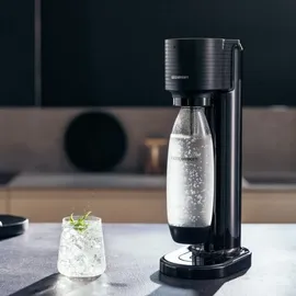 Sodastream Gaia schwarz + PET-Flasche + Zylinder