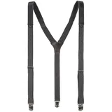 LLOYD Men’s Belts Hosenträger Classic (Set) Y-Form, mit 3 Clips, 25mm Bandbreite, für Herren, Leder Schulterteil schwarz
