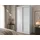beautysofa Schwebetürenschrank VIVA 120 x 216 x 61 cm Weiß