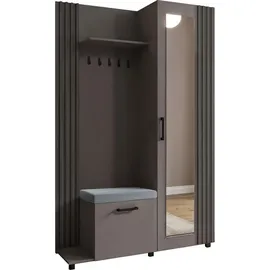 WFL GROUP Linaro Sitzbank 137x207x42 cm Grau