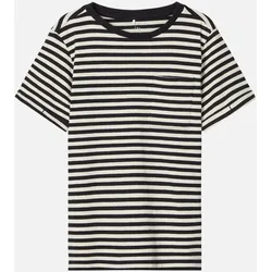 Striped T -Shirt in Bio -Baumwolle - schwarz - Name It