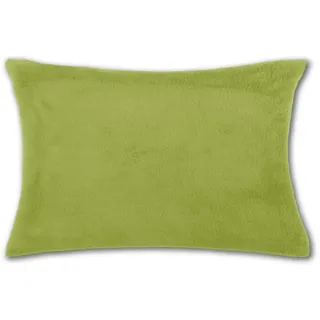 BestLivings Kissenhülle Kuschel 40x60cm grün - olivgrün, ohne Füllung