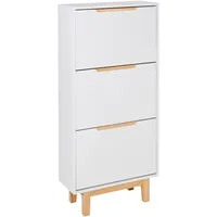 Beliani Schuhschrank SANDFLY Weiß