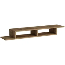 HANAH Home Stylish TV Stand Lowboard 120 x 29,6 x 18,2 cm Braun Spanplatte