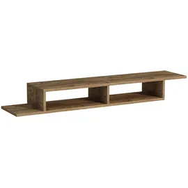 HANAH Home Stylish TV Stand Lowboard 120 x 29,6 x 18,2 cm Braun Spanplatte
