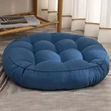 Hoowarm Rundes Bodenkissen, 42/55cm Sitzpolster Stuhlauflage 6/8/10cm Dicke Großes Meditationskissen Cordstoff Sitzkissen für Schlafzimmer, Tatami,Wohnzimmer, Küchen, Indoor,Outdoor(1,55x10cm21x4in)