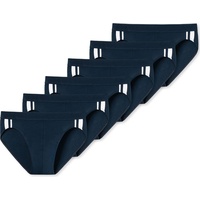 Schiesser, Herren, Unterhosen, Herren Slips Unterhosen Streifen 95/5 Organic Cotton 6er Pack, Blau, (XXL, 6er Pack)