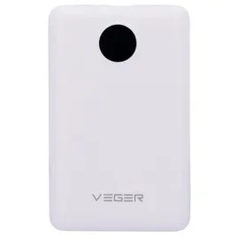 VEGER Powerbank Veger 10000mAh LCD 22,5W USB-C Lightning QuickCharge Weiß