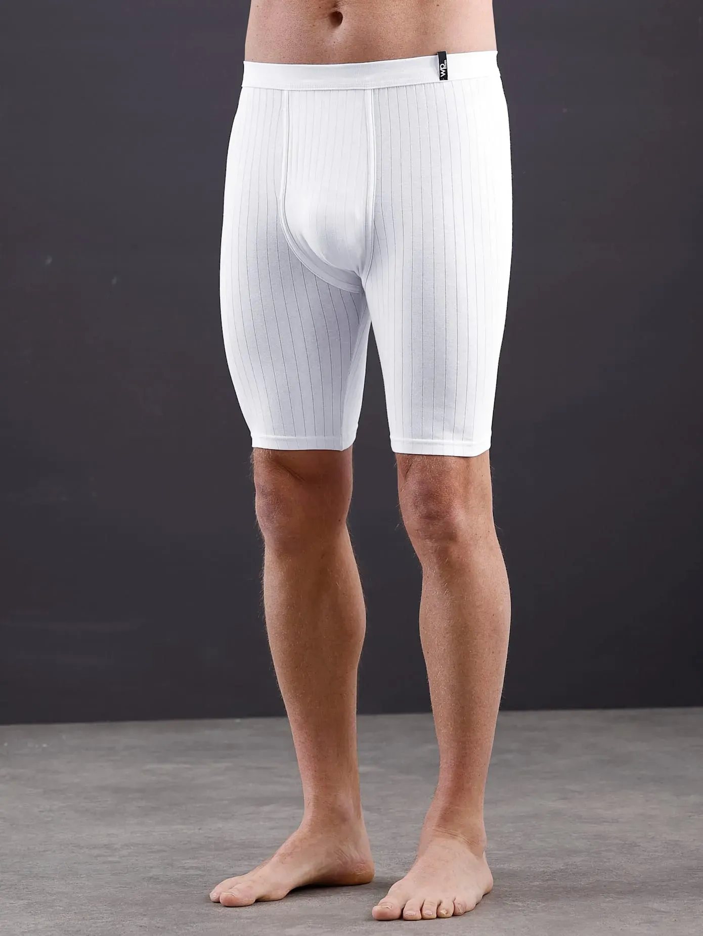 Lange Unterhose WÄSCHEPUR, Herren, Gr. 10, 3 Stk., weiß, 60% Baumwolle, 35% Polyester, 5% Elasthan, 5% Elasthan, 95% Baumwolle, Unterhosen Lange Unterhose