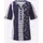 Classic Basics Kurzarmshirt CLASSIC BASICS "Kurzarm-Shirt", Damen, Gr. 40, bunt (marine, erdbeere, bedruckt), 100% Baumwolle, geblümt, gemustert, mehrfarbig, Rundhals, Shirts