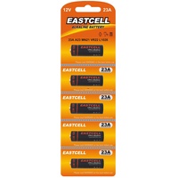 5 x 23A 12V Alkaline Batterien, Garagentor, Fernbedienung, MN21, 23A, V23GA, L1028, A23, EINWEG Markenware EASTCELL
