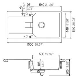 Schock Manhattan D-100L Einbau Nero + Excenterbetätigung