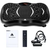 Evoland Fitness Vibrationsplatte 3D mit 5 Programm Modi Ausrüstung für Ganzkörperübungen Heimtraining, mit Bluetooth Lautsprecher 2 Widerstandsbänder