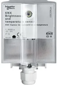 Schneider Electric MTN663991 KNX Helligkeits- und Temperatursensor lichtgrau