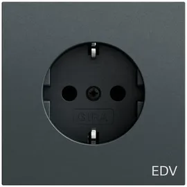 Gira Schuko-Steckdose 1-fach Anthrazit