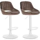 CLP Barhocker Milet 85 x 47 x 48 cm Braun/Weiß