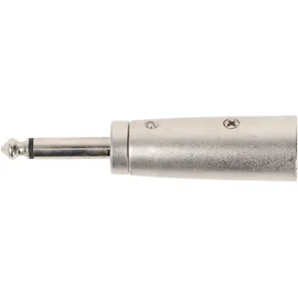 goobay 27452 Kabeladapter 6,35 mm Mono-Stecker zu XLR-Stecker (3-Pin) > Klinke mm-Stecker (2-Pin, mono