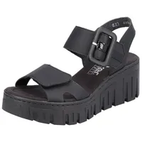 Rieker Keilsandalette Damen Schwarz 40