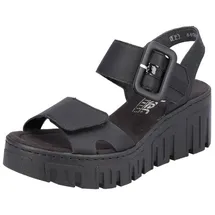 Rieker Keilsandalette Damen Schwarz 40