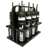 STEEL Trinkflasche STEEL Flaschenträger Set inkl. 8 Flaschen