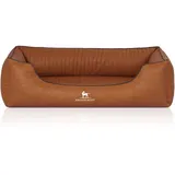 Knuffelwuff Hundebett Chesapeake Orthopädisch Kunstleder XXL 120 x 85cm Rusty
