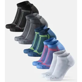 Danish Endurance Long Distance Sportsocken 3-Paar Blau/Grau/Grün/Schwarz 39-42