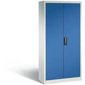 C+P CP Stahlschrank C 2000 Acurado 9260-000 S11311 lichtgrau, enzianblau 93,0 x 40,0 x 195,0 cm, aufgebaut