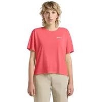 Jack Wolfskin Vonnan Crop Kurzarm-t-shirt - Sunset Coral -