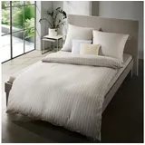 FLEURESSE Aveiro Gestreift Grau 135 x 200 cm + 80 x 80 cm