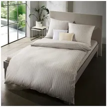 FLEURESSE Aveiro Gestreift Grau 135 x 200 cm + 80 x 80 cm