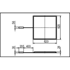 RIDI Homelight FPL4-EQ0622DAWS840MPS0500 LED-Einbauleuchte