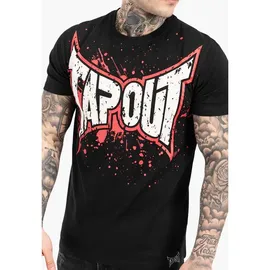 TapouT Herren T-Shirt normale Passform Splashing schwarz|rot 2XL