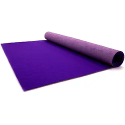 Läufer "PODIUM", lila, B:200cm H:2,6mm L:1400cm, Polypropylen (PP), PRIMAFLOR-IDEEN IN TEXTIL, Teppiche, Breite 200 cm, Nadelfilz, Uni-Farben, ideal für Veranstaltungen