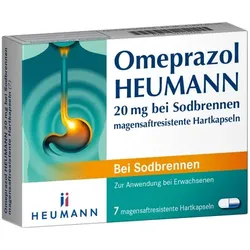 Omeprazol HEUMANN 20mg bei Sodbrennen magensaft. Hartkapseln 7 St
