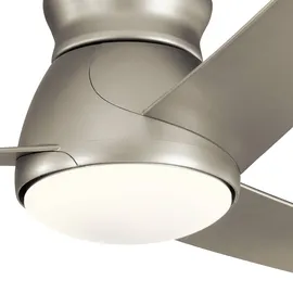Elstead Lighting Eris 152 cm Deckenventilator Silber