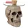 Mendler Beistelltisch Totenkopf Beige Polyresin 55 x 55 x 52 cm
