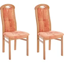 Home Affaire Stuhl ALExStühle beige (buche, orange) 4-Fuß-Stuhl Esszimmerstuhl Polsterstuhl Küchenstühle (15554645-0)