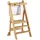 Wiltec Wiltec, Lernturm, Kinderstuhl Lernturm 43x48x91cm Bambus, klappbar Lernstuhl Stehstuhl 48 x 91 cm)