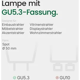 Spectrum LED-Leuchtmittel 6W GU5.3 Neutralweiß 4000K