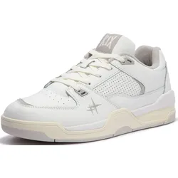 Sneaker K1X "Glide Gk Prm white/lt. grey", Gr. 42,5, weiß (weiß, leuchtendes grau), Leder, sportlich, Schuhe, Basketball inspiriertes Design