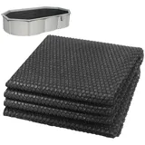 VOUNOT Solarabdeckplane Schwarz 450x220 cm