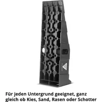 STAHLWERK Stufenkeil GT-15 ST 2er Set mit 6 t Tragkraft Auffahrkeil Unterlegkeil