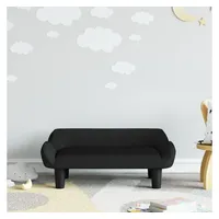 vidaXL Kindersofa Schwarz 70x40x24 cm Samt