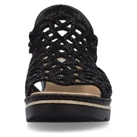 Rieker Sandalette Damen Schwarz 37