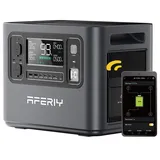 AFERIY 2400W Tragbare Powerstation, 2048Wh LiFePO4 Batterie, 1,5 Stunde Schnellladung, 13 Anschlüsse, Sinuswellen 230V, USV, APP Mobile Stromversorgung für Outdoors Camping