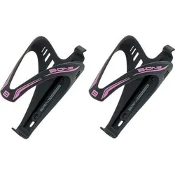 2x Flaschenhalter - Schwarz Rosa - Flaschenhalter für Mountainbike. Rennrad SCHWARZ|rosa NO SIZE