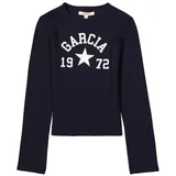 garcia de la cruz Garcia Mädchen Langarmshirt, Größe:164/170, Farbe:Liberty Blue - 164-170